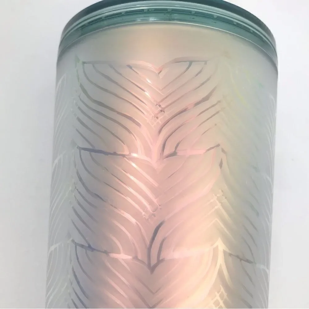 Starbucks 50th Anniversary 2021 Iridescent Frosted Mermaid Tail 24 oz Co…